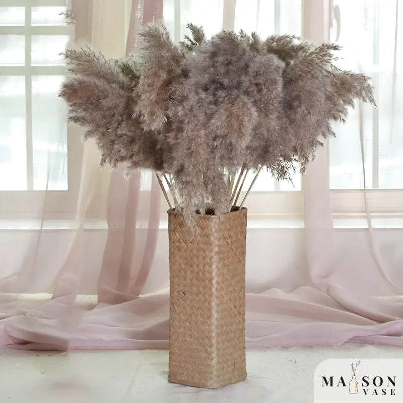Vase Bambou Tressé à la Main | Style Naturel et Moderne - Maison Vase