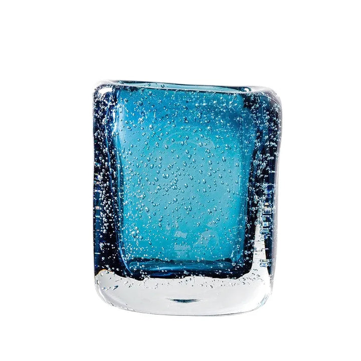 Vase Bellavetro Bleu | Élégance Géométrique en Verre - Maison Vase