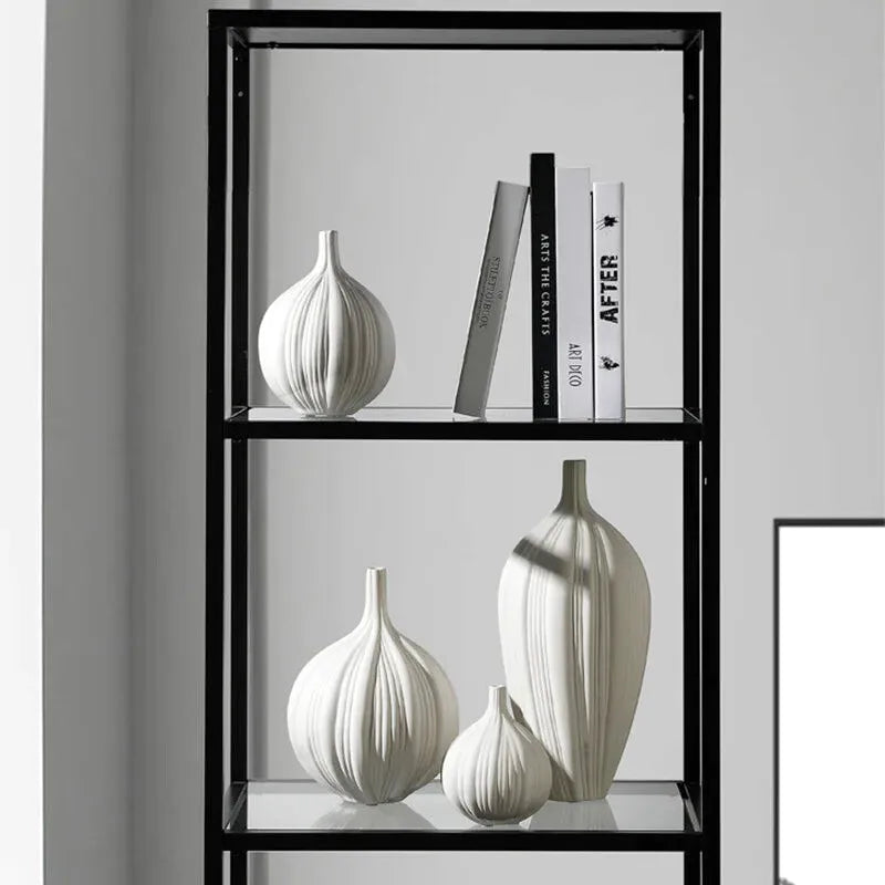 Vase Blanc Design et Décoratif en Céramique | Style Scandinave - Maison Vase