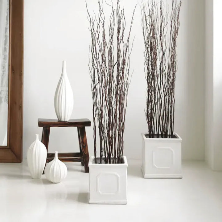 Vase Blanc Design et Décoratif en Céramique | Style Scandinave - Maison Vase