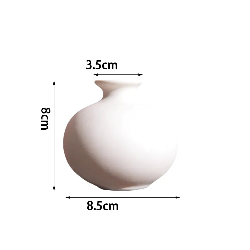 Vase Blanc Moderne | Design Épuré en Céramique - Maison Vase
