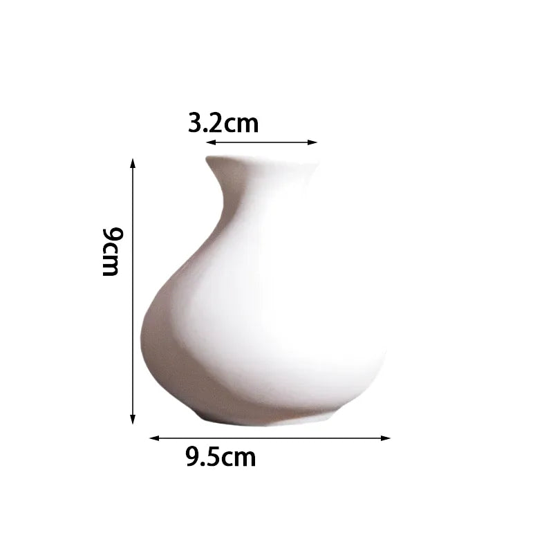 Vase Blanc Moderne | Design Épuré en Céramique - Maison Vase
