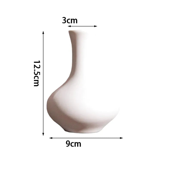 Vase Blanc Moderne | Design Épuré en Céramique - Maison Vase