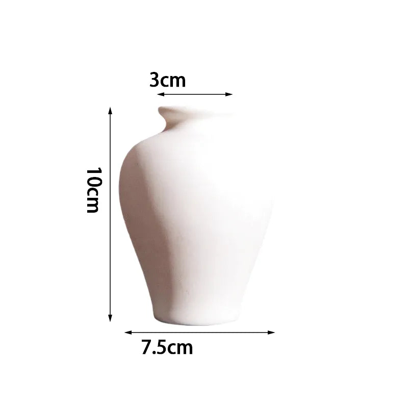 Vase Blanc Moderne | Design Épuré en Céramique - Maison Vase