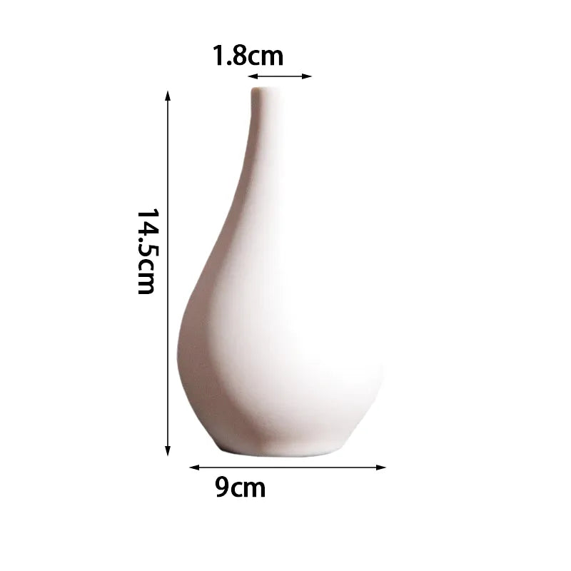 Vase Blanc Moderne | Design Épuré en Céramique - Maison Vase