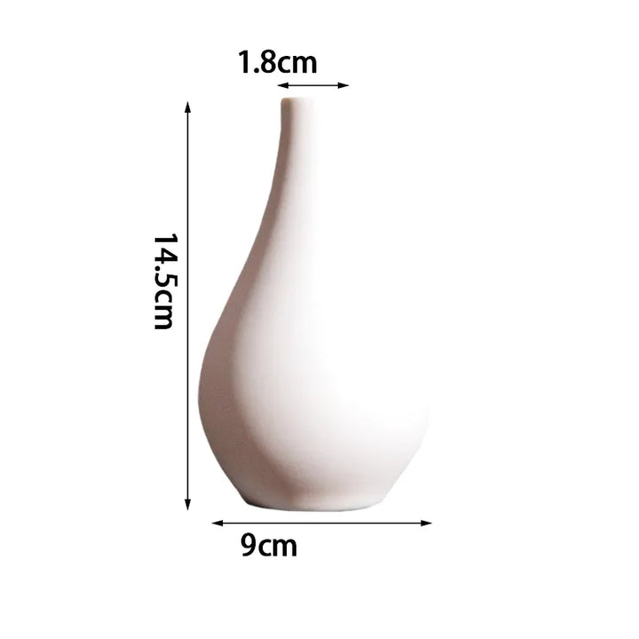 Vase Blanc Moderne | Design Épuré en Céramique - Maison Vase