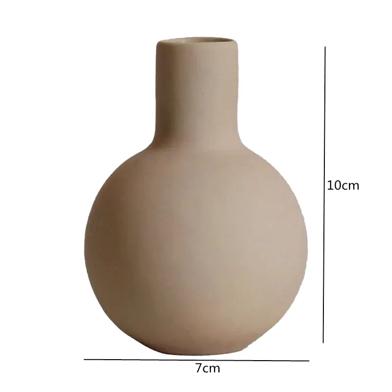 Vase Céramique Nordique | Décoration Minimaliste Format Mini - Maison Vase
