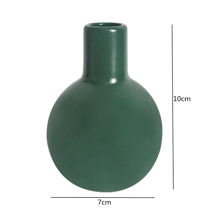 Vase Céramique Nordique | Décoration Minimaliste Format Mini - Maison Vase