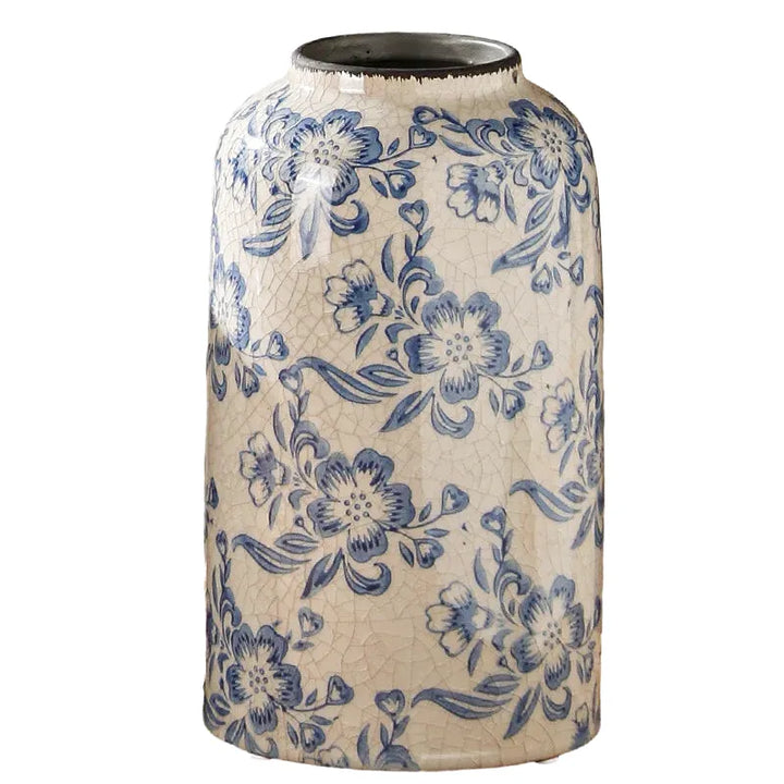 Vase Chinois Décoratif en Porcelaine | Bleu et Blanc, Élégance Vintage - Maison Vase