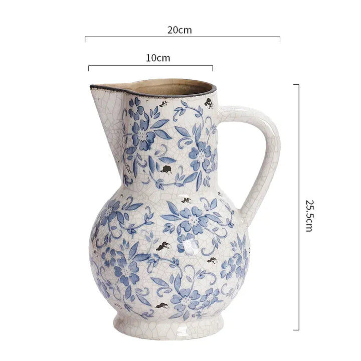 Vase Chinois Décoratif en Porcelaine | Bleu et Blanc, Élégance Vintage - Maison Vase