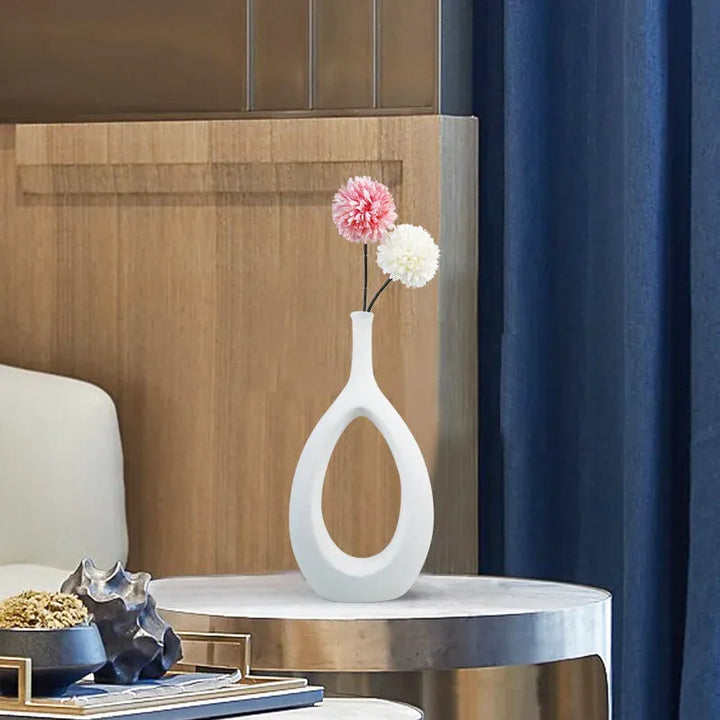 Vase Creux en Céramique | Design Scandinave et Art Moderne - Maison Vase