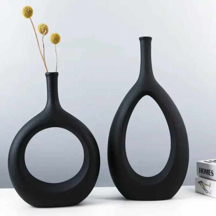 Vase Creux en Céramique | Design Scandinave et Art Moderne - Maison Vase