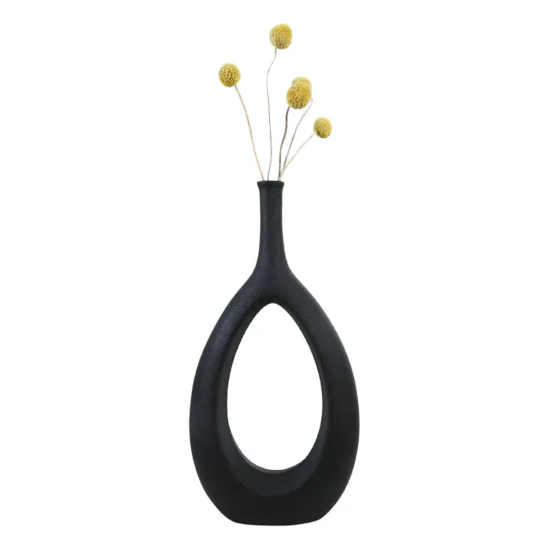 Vase Creux en Céramique | Design Scandinave et Art Moderne - Maison Vase