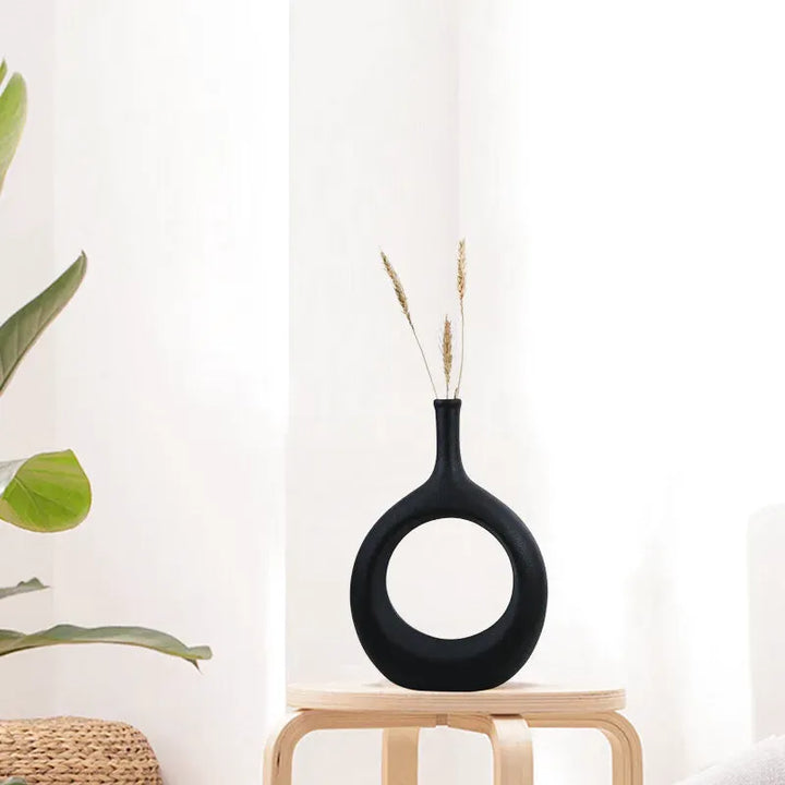 Vase Creux en Céramique | Design Scandinave et Art Moderne - Maison Vase