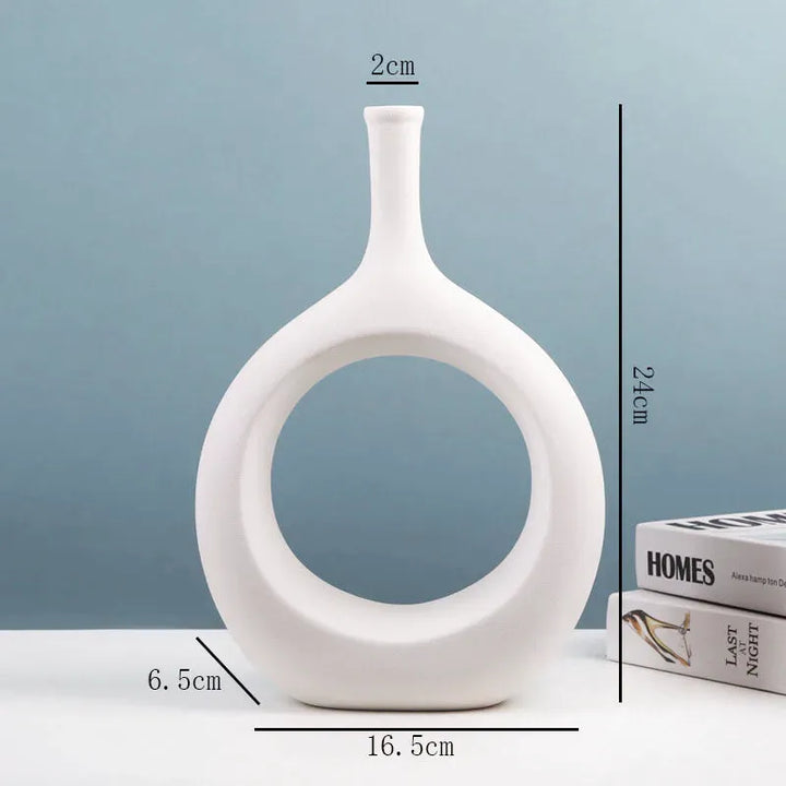 Vase Creux en Céramique | Design Scandinave et Art Moderne - Maison Vase