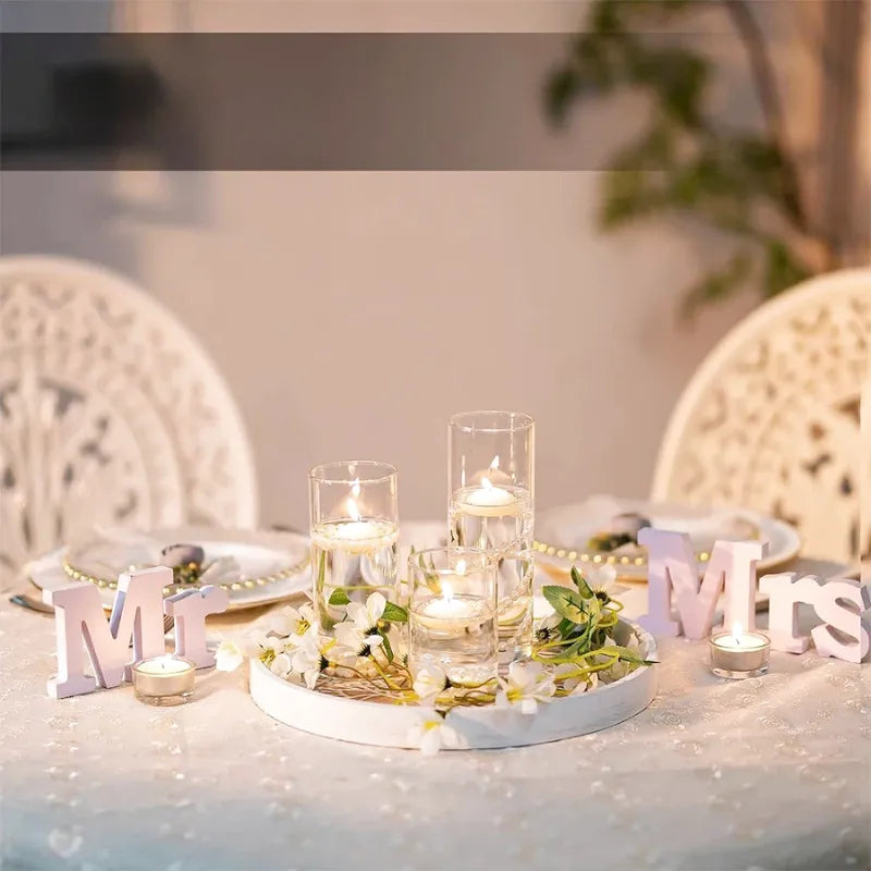 Vase Cylindrique Transparent en Verre | Design Minimaliste et Décoratif - Maison Vase