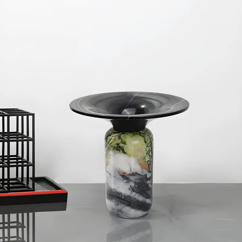 Vase de Luxe en Marbre | Design Ikebana Moderne Haut de Gamme - Maison Vase