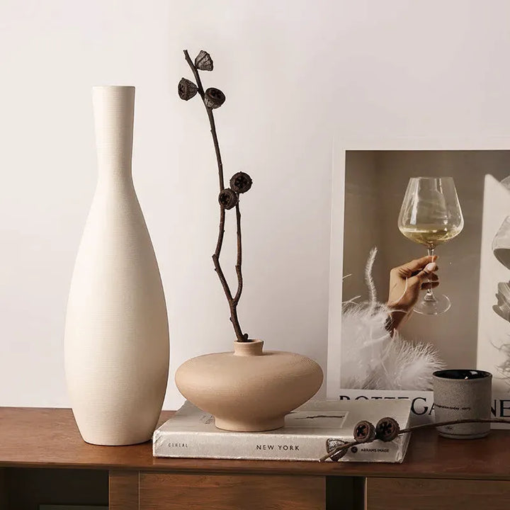 Vase de Table Nordique | Décoration Zen en Céramique | Solena - Maison Vase
