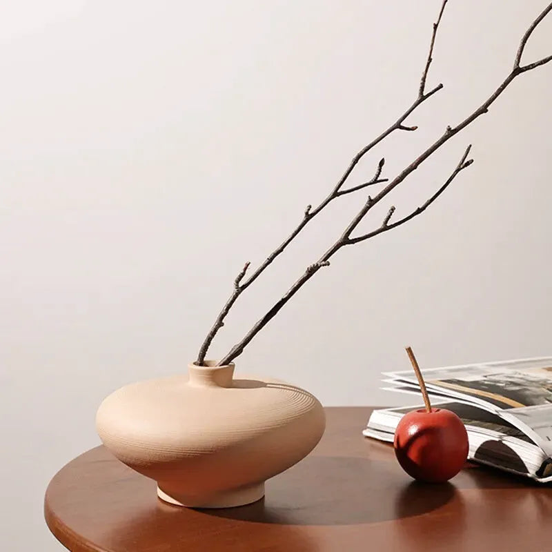 Vase de Table Nordique | Décoration Zen en Céramique | Solena - Maison Vase