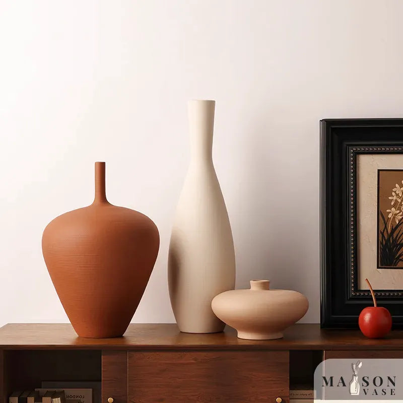 Vase de Table Nordique | Décoration Zen en Céramique | Solena - Maison Vase
