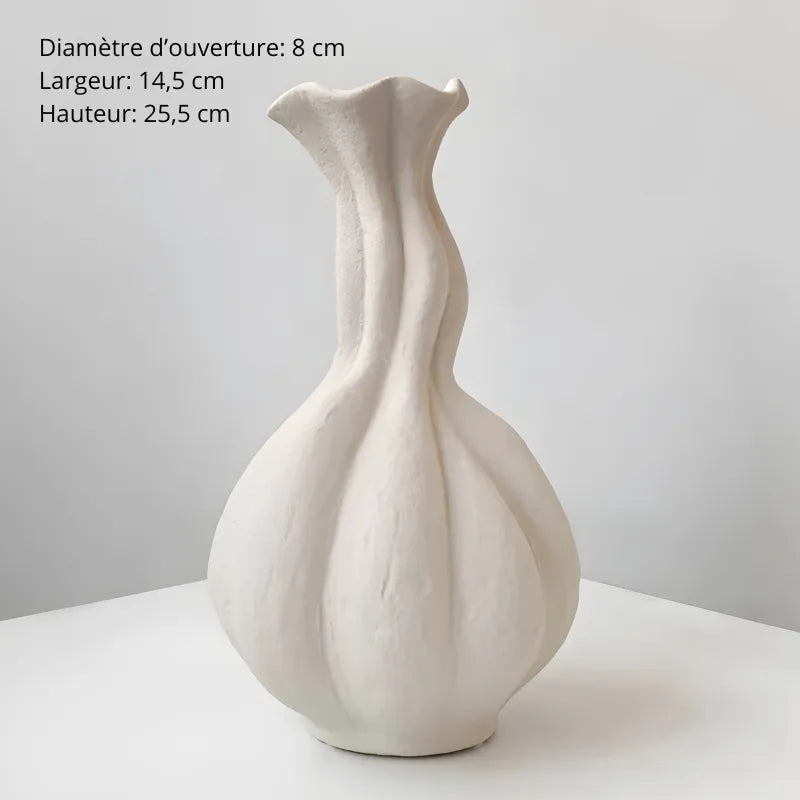 Vase Décoratif en Céramique Wabi-Sabi | Style Moderne et Artisanal - Maison Vase