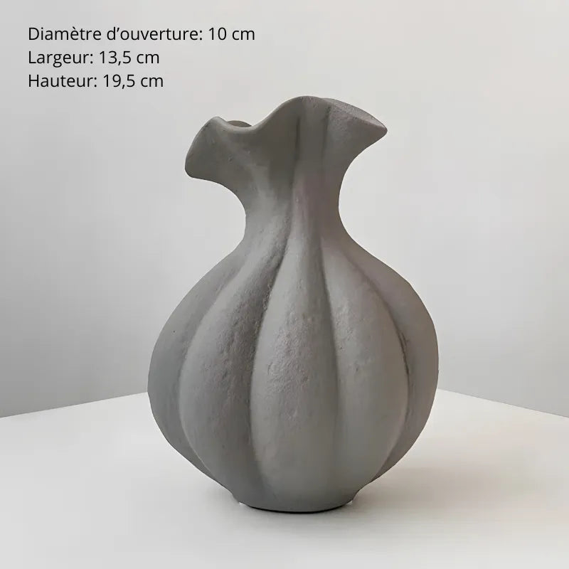 Vase Décoratif en Céramique Wabi-Sabi | Style Moderne et Artisanal - Maison Vase