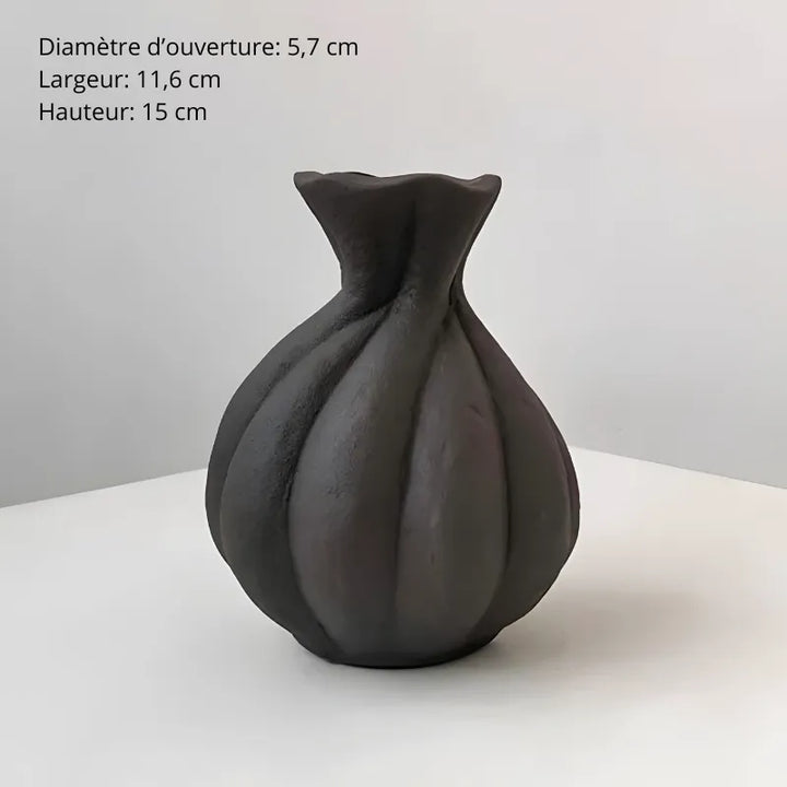 Vase Décoratif en Céramique Wabi-Sabi | Style Moderne et Artisanal - Maison Vase