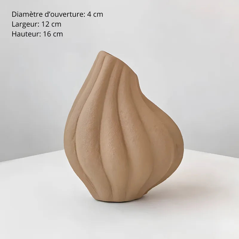 Vase Décoratif en Céramique Wabi-Sabi | Style Moderne et Artisanal - Maison Vase