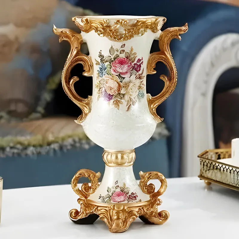 Vase Décoratif Européen En Résine Luxueux - Maison Vase