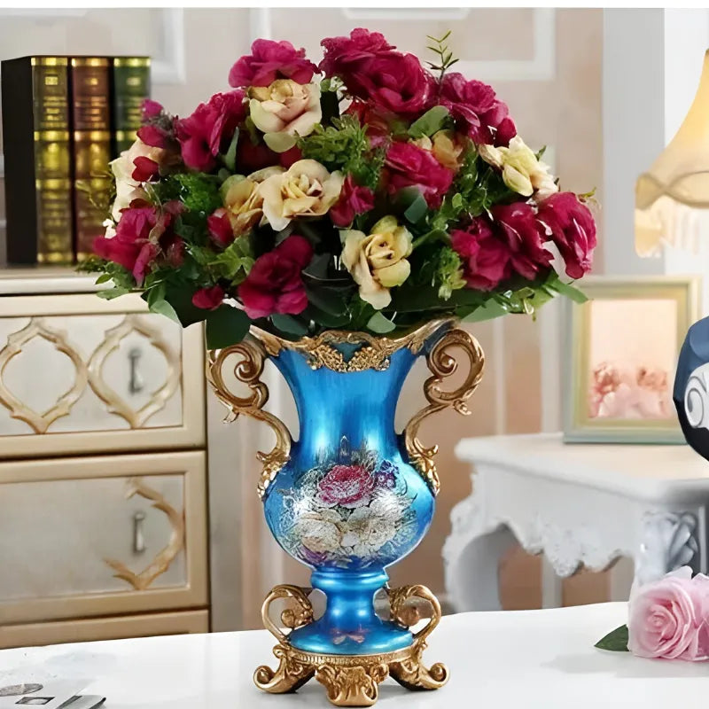 Vase Décoratif Européen En Résine Luxueux - Maison Vase
