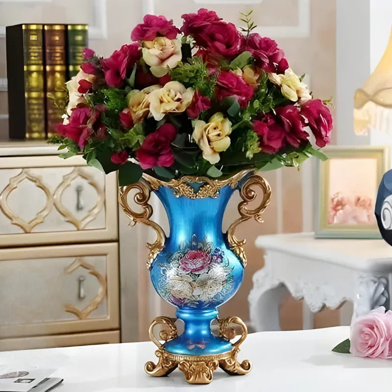 Vase Décoratif Européen En Résine Luxueux - Maison Vase