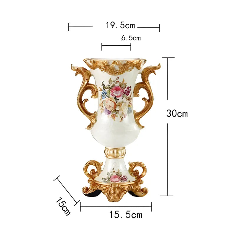 Vase Décoratif Européen En Résine Luxueux - Maison Vase