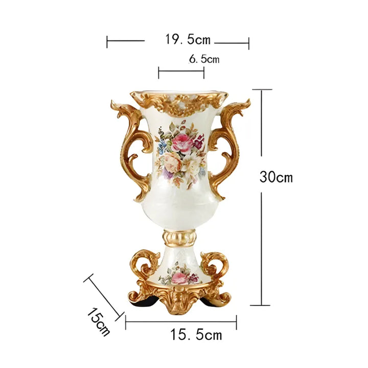 Vase Décoratif Européen En Résine Luxueux - Maison Vase