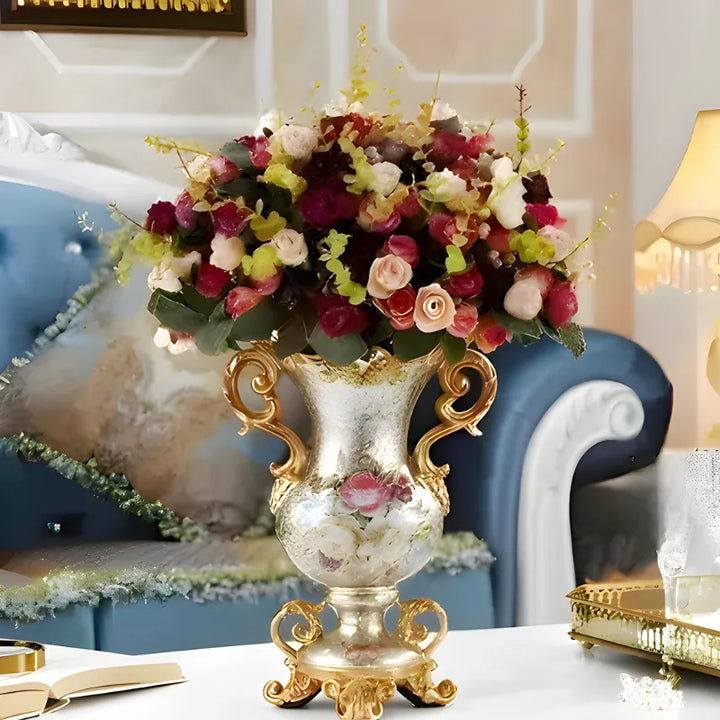 Vase Décoratif Européen En Résine Luxueux - Maison Vase