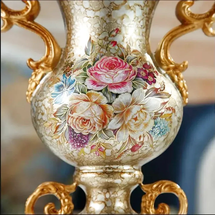 Vase Décoratif Européen En Résine Luxueux - Maison Vase