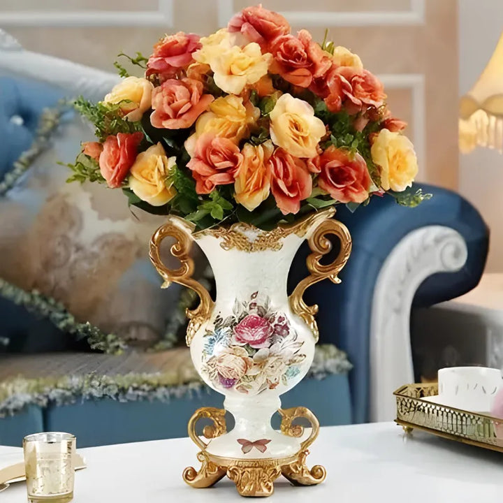 Vase Décoratif Européen En Résine Luxueux - Maison Vase