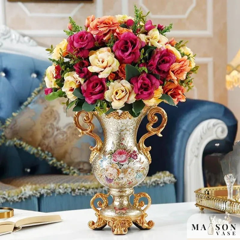 Vase Décoratif Européen En Résine Luxueux - Maison Vase