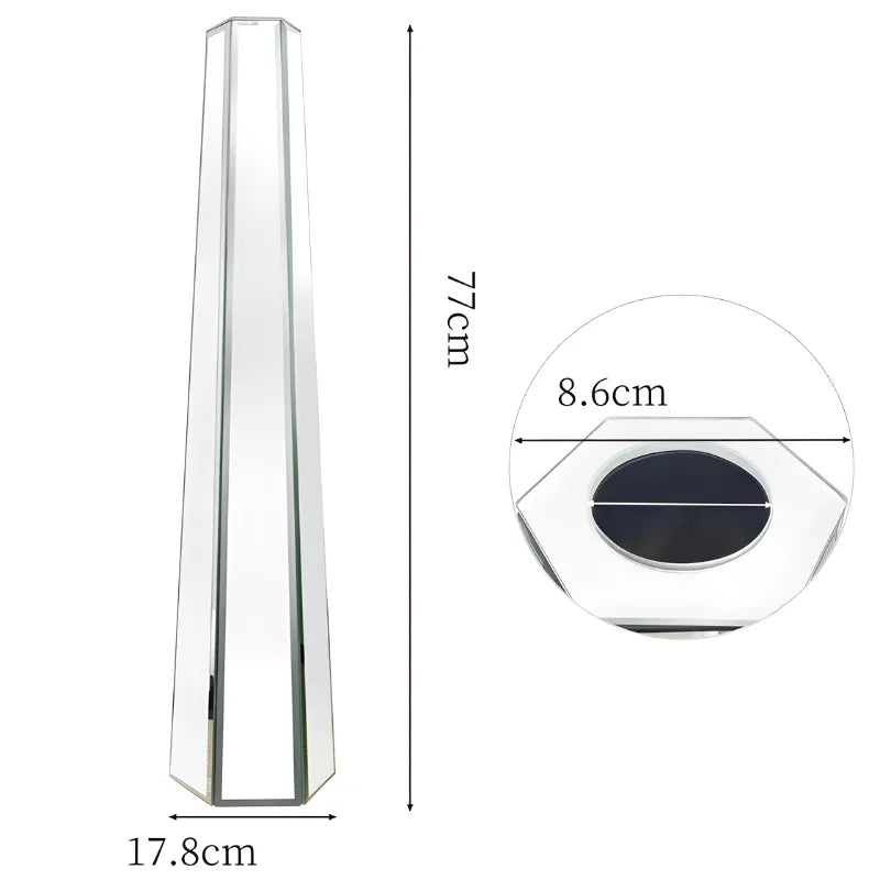 Vase Décoratif Miroir Argenté | Design Élancé et Effet Sculptural Moderne - Maison Vase