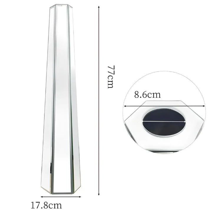 Vase Décoratif Miroir Argenté | Design Élancé et Effet Sculptural Moderne - Maison Vase