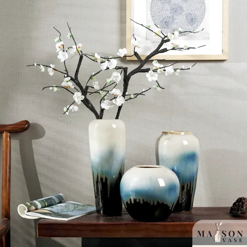 Vase en Céramique Britannique | Classique Décoratif et Fait à la Main - Maison Vase