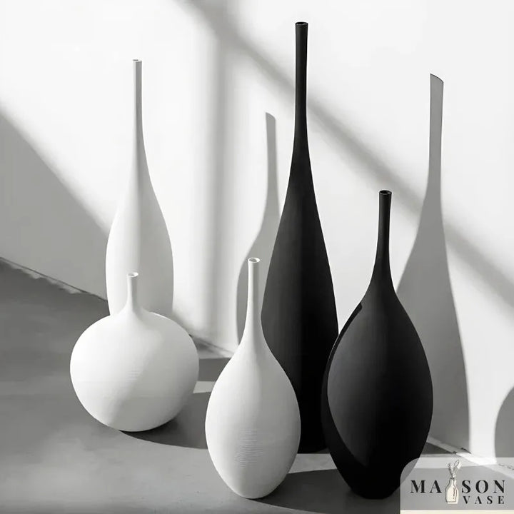 Vase en Céramique Minimaliste | Design Moderne Fait à la Main - Maison Vase