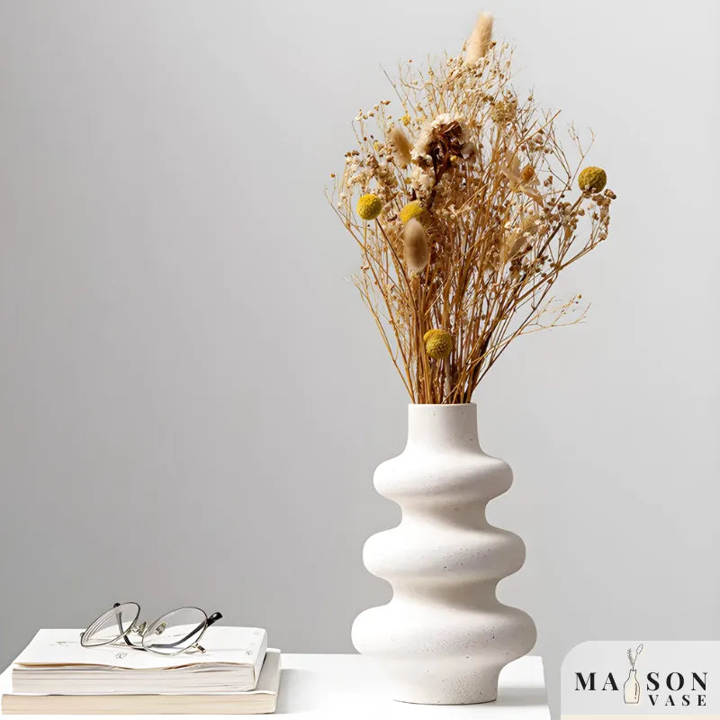 Vase en Céramique Moderne Décoratif | Design Scandinave et Bohème - Maison Vase