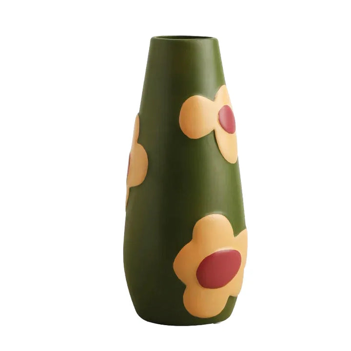 Vase en Céramique Nordique | Peint à la Main - Style Morandi - Maison Vase