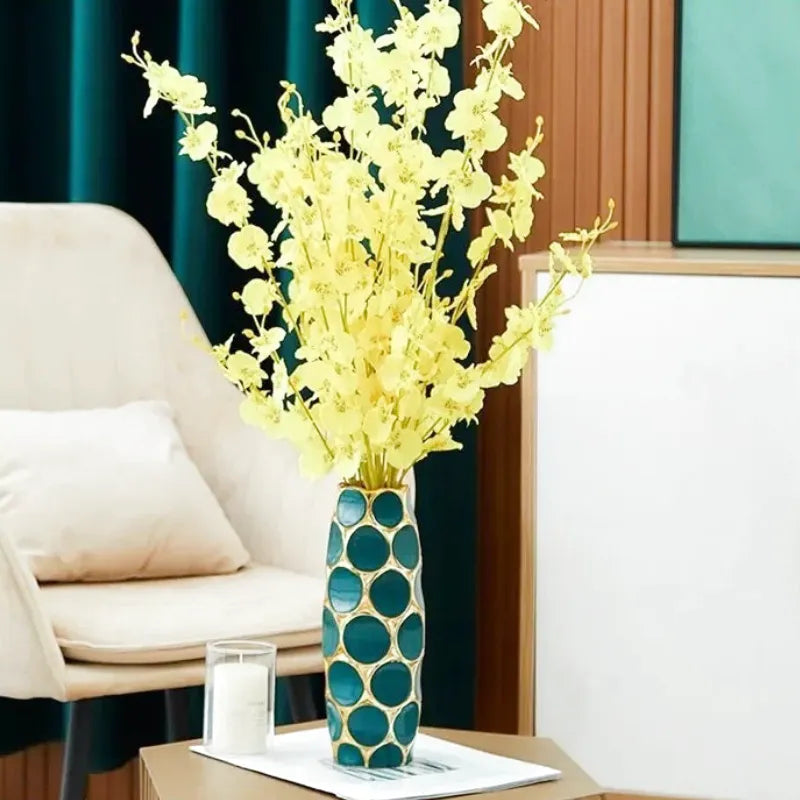 Vase en Céramique Scandinave Cylindrique | Design Stéréoscopique Minimaliste - Maison Vase