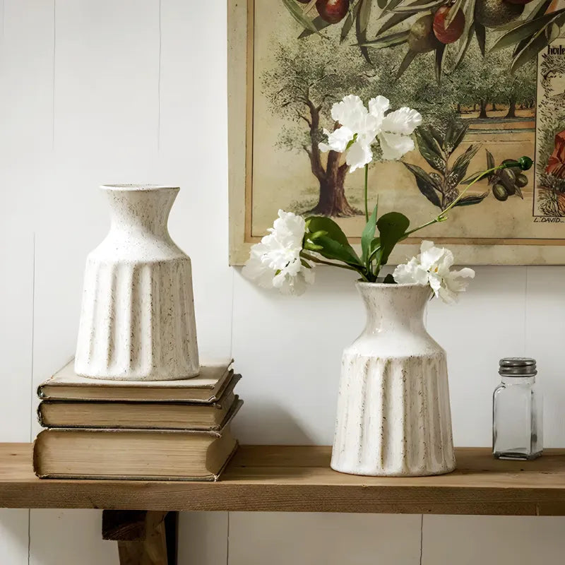 Vase en Céramique Vintage | Charme Rétro Américain Décoratif - Maison Vase