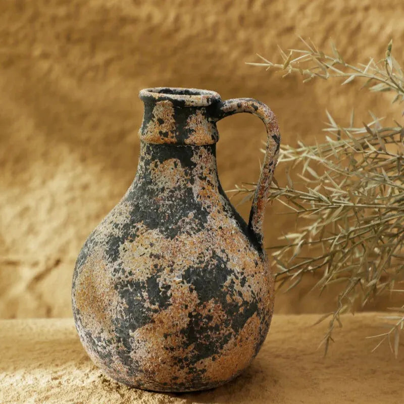 Vase en Céramique Vintage | Effet Pierre Vieillie - Maison Vase