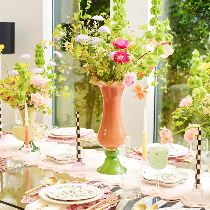 Vase en Verre Coloré Décoratif | Élégance Vintage d’Inspiration Française - Maison Vase