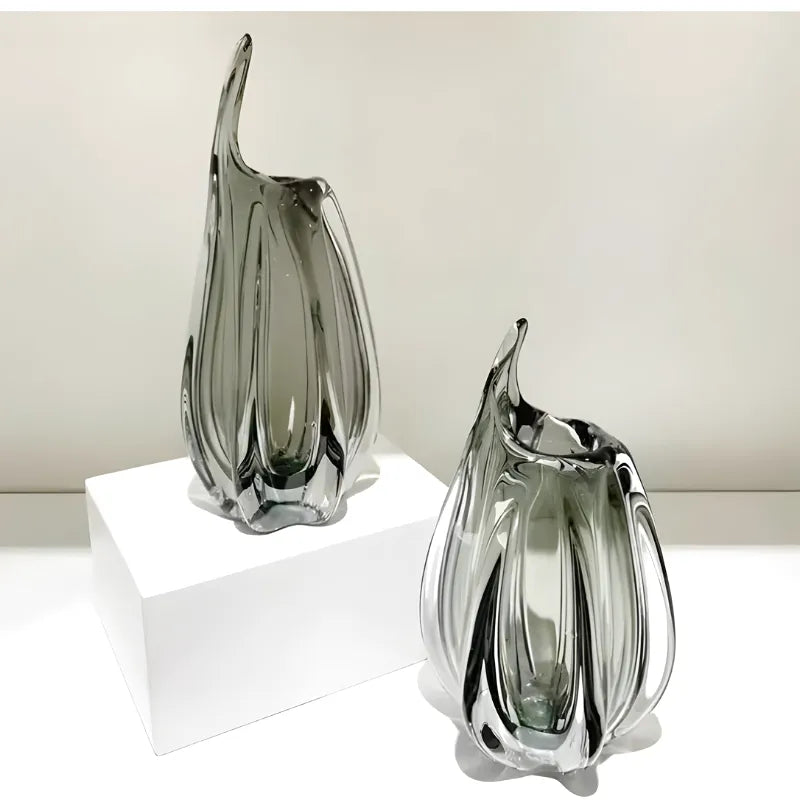Vase en Verre Décoratif et Moderne | Effet Cristal - Maison Vase