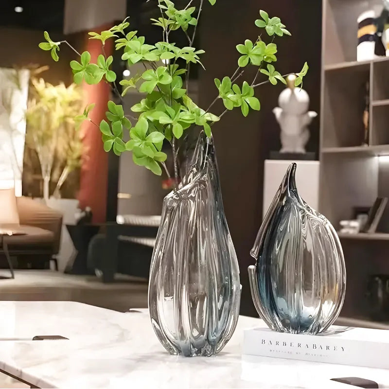 Vase en Verre Décoratif et Moderne | Effet Cristal - Maison Vase