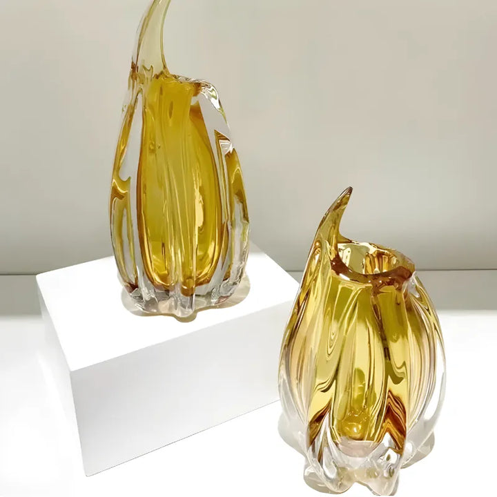 Vase en Verre Décoratif et Moderne | Effet Cristal - Maison Vase